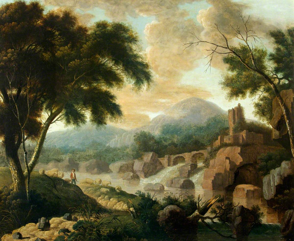 Landscape with Raging River