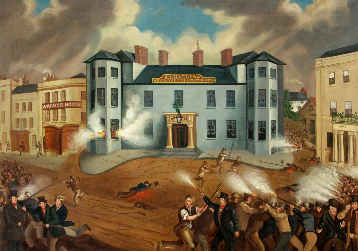 Attack On The Westgate Hotel Newport Art Uk