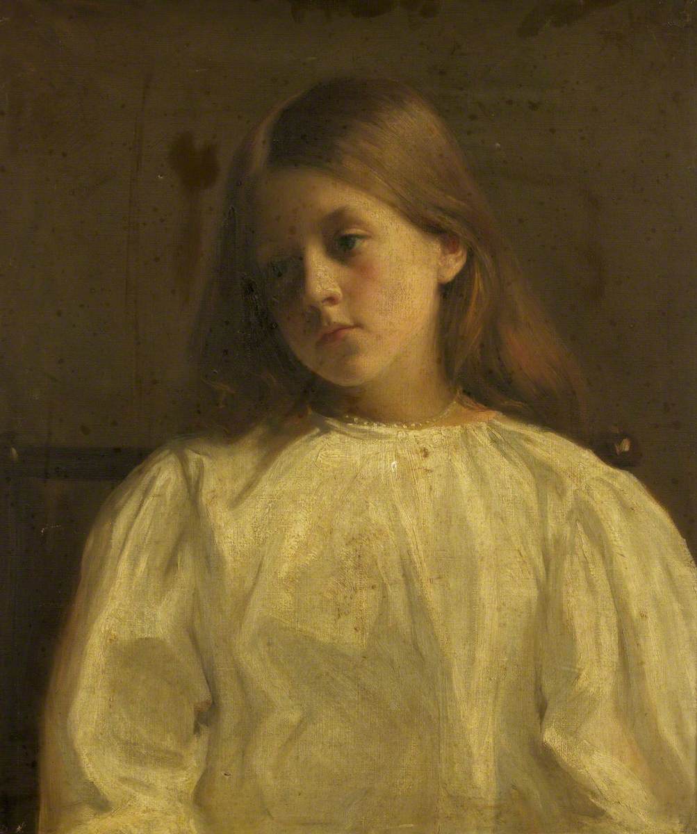 Girl in White Frock | Art UK