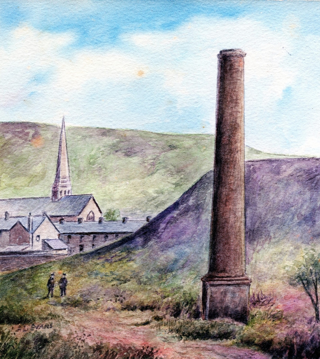 Chimney Stack at the Meadow Pit, Cwmavon