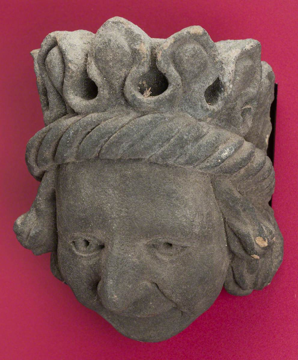 Stone Head with Crown