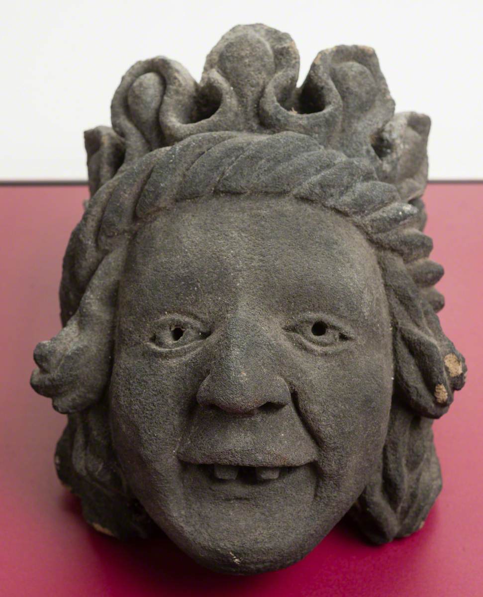 Stone Head with Crown