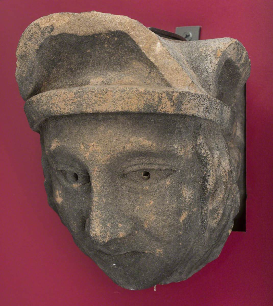 Stone Head with Hat