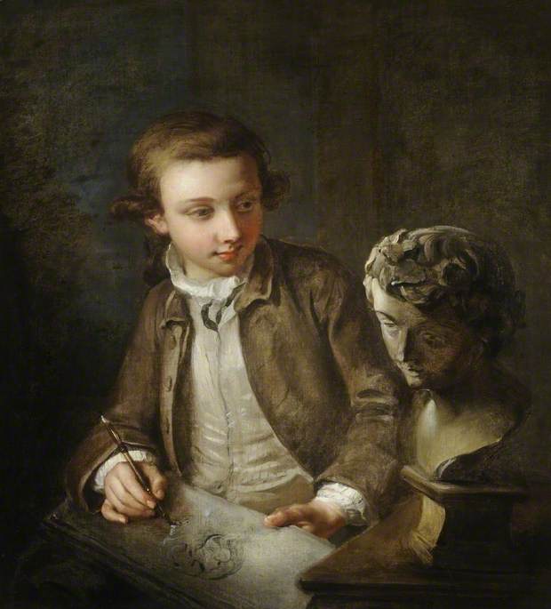 A Boy Drawing from the Antique
