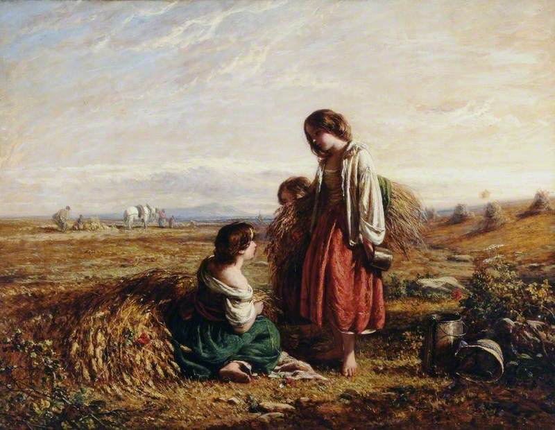 Children in a Hayfield