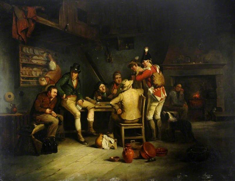 Tavern Scene with a Soldier