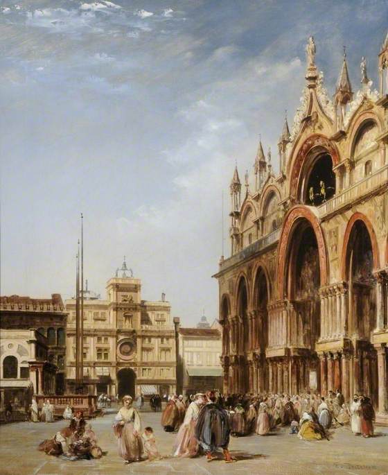 the piazza san marco in venice painting