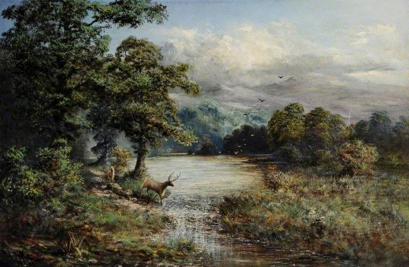 Landscape with a Stag