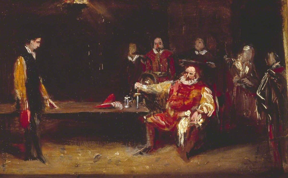 Falstaff Personating the King