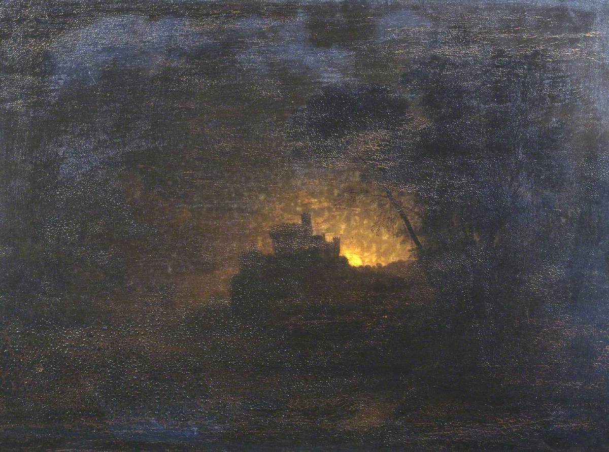 Landscape with Figures by Moonlight