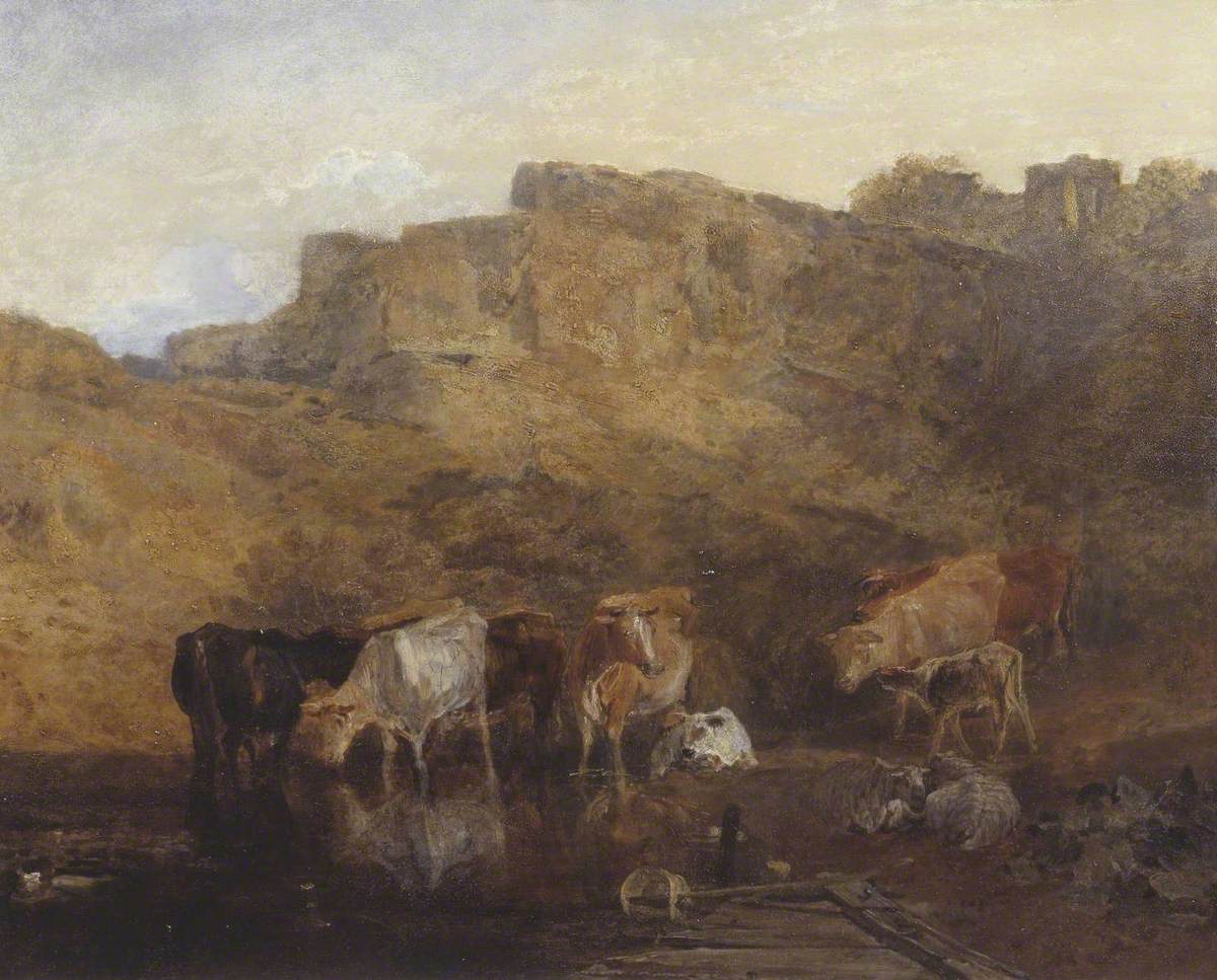 The Quiet Ruin, Cattle in Water; A Sketch, Evening