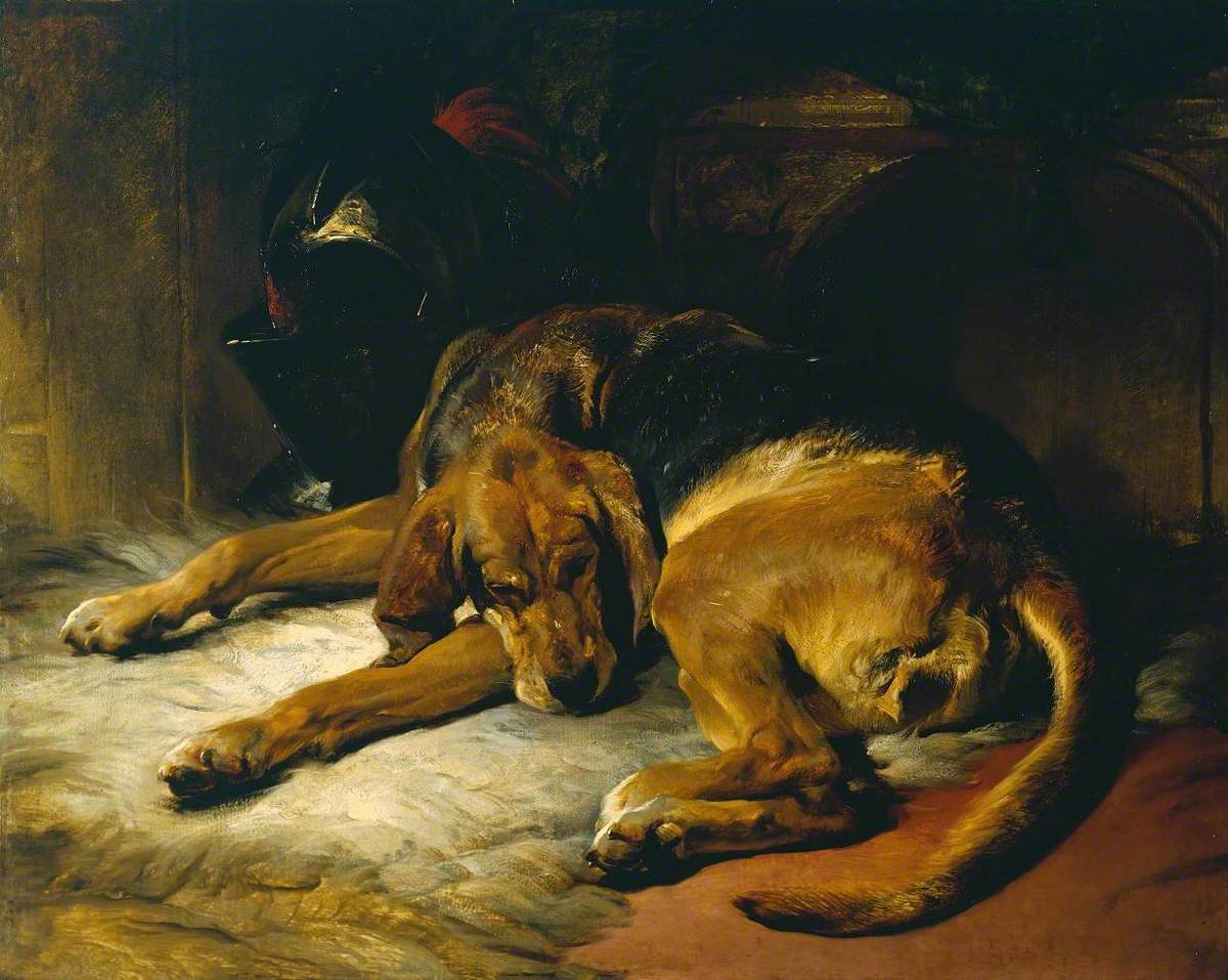Sleeping Bloodhound | Art UK