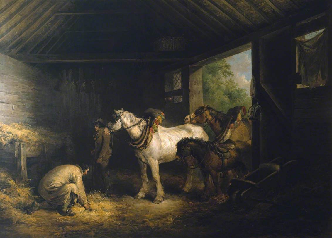 Inside of a Stable