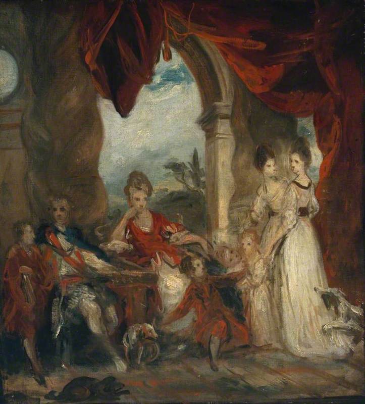 Sketch for 'The 4th Duke of Marlborough and his Family'