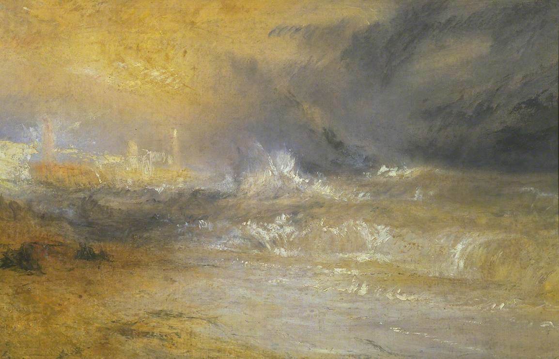 Waves Breaking on a Lee Shore at Margate (Study for 'Rockets and Blue Lights')