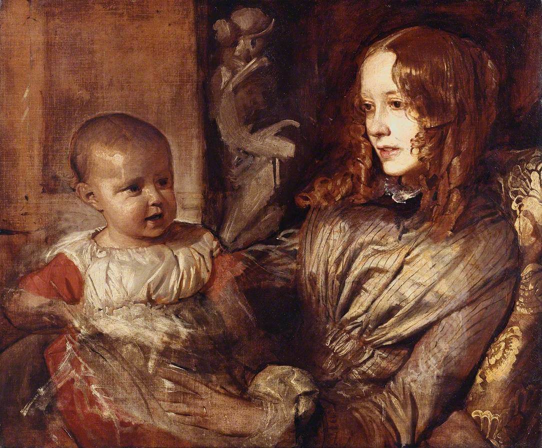 Mrs Elizabeth Young Mitchell and her Baby