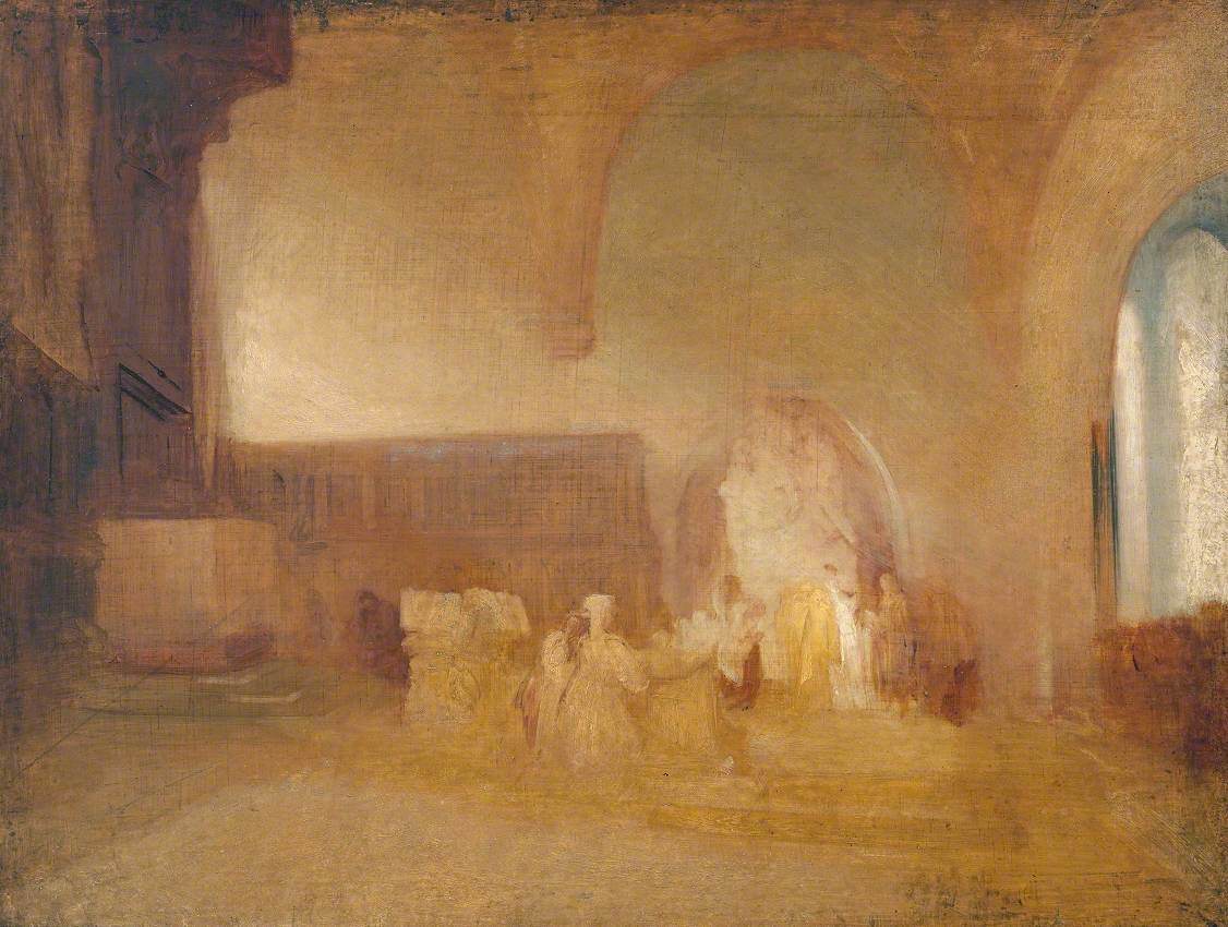 Scene in a Church or Vaulted Hall