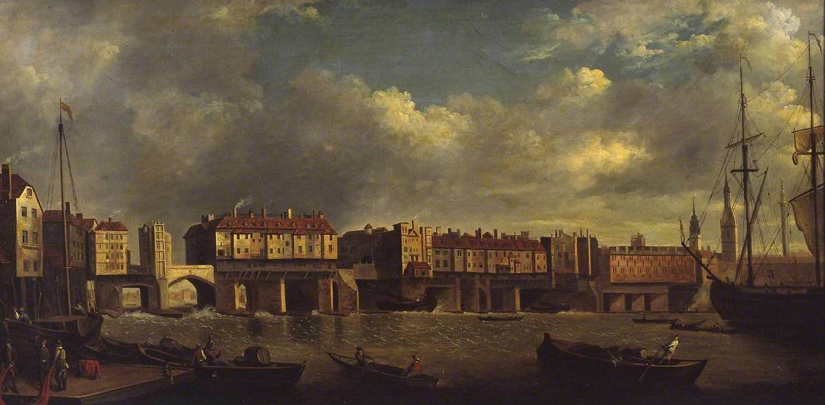 Old London Bridge (after Samuel Scott, N00313)