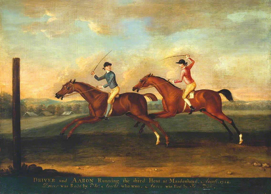 The Match between Aaron and Driver at Maidenhead, Aug. 1754: Driver Winning the Third Heat