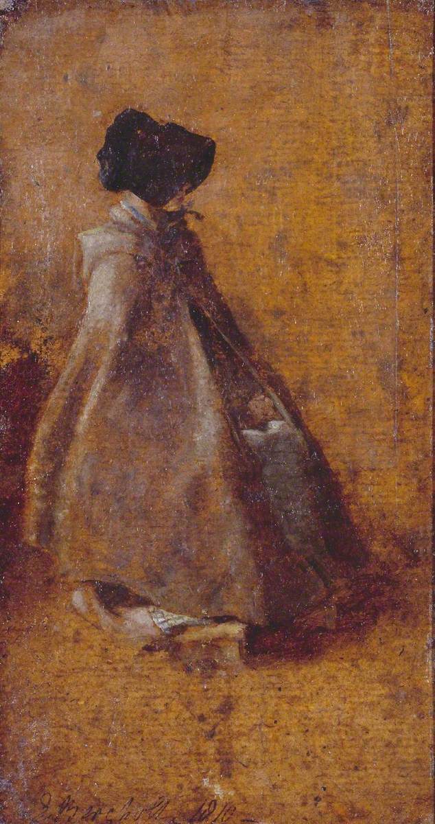 Study of a Girl in a Cloak and Bonnet