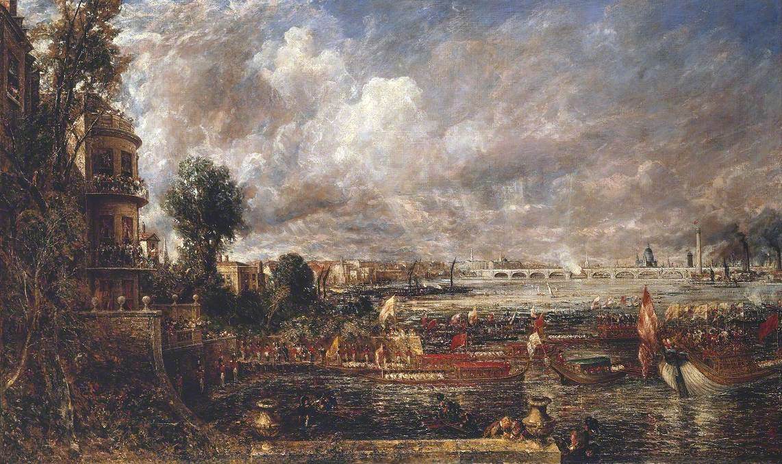 The Opening of Waterloo Bridge ('Whitehall Stairs, June 18th, 1817')