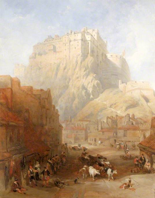 Edinburgh Castle from the Grassmarket