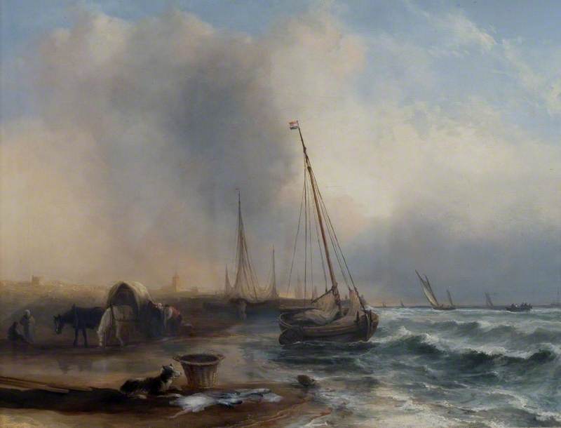 Seascape with Boats and Figures