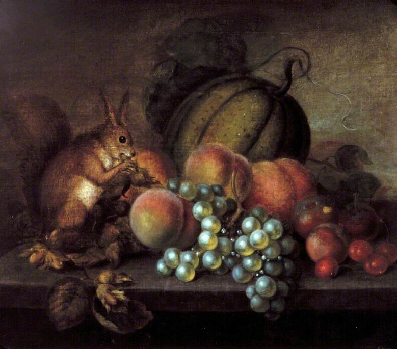 Study of Fruit with Squirrel