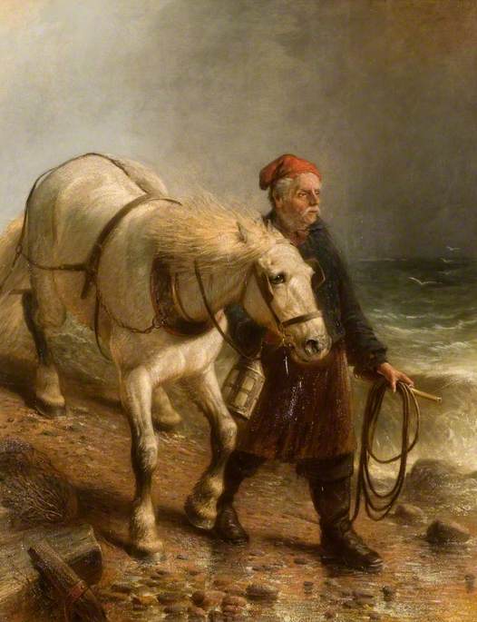 Man with Horse and Lantern