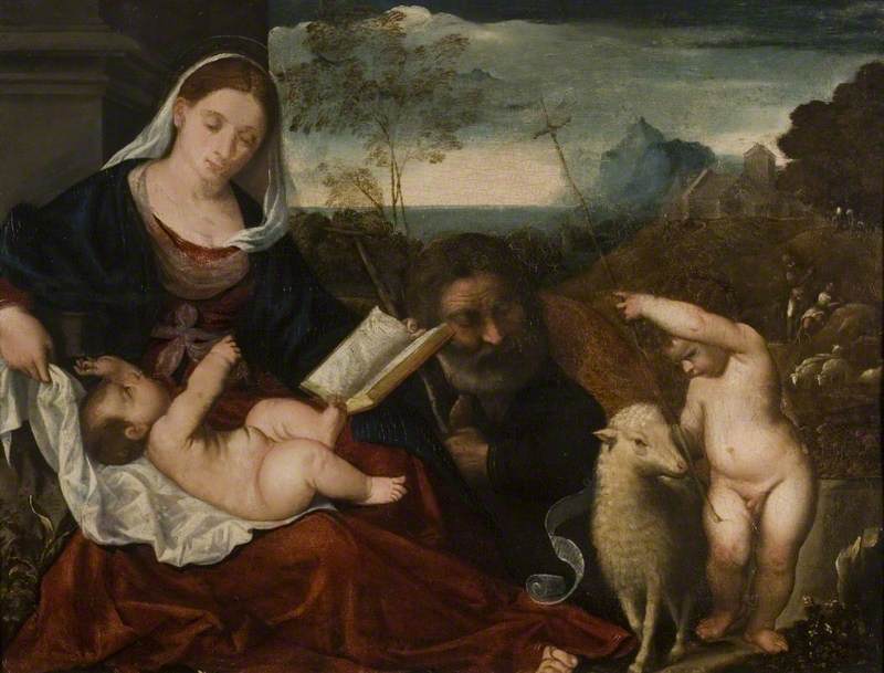 The Holy Family with Saint John