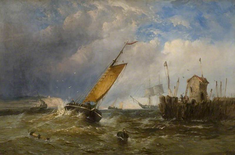 Coast Scene, an Approaching Storm