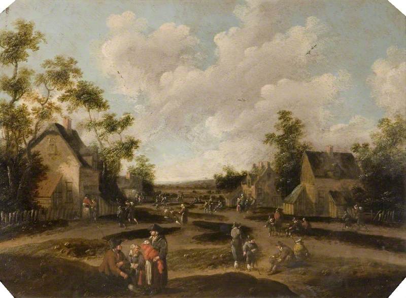 Dutch Village Scene