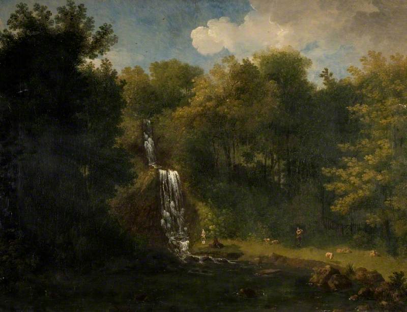 Landscape with Waterfall