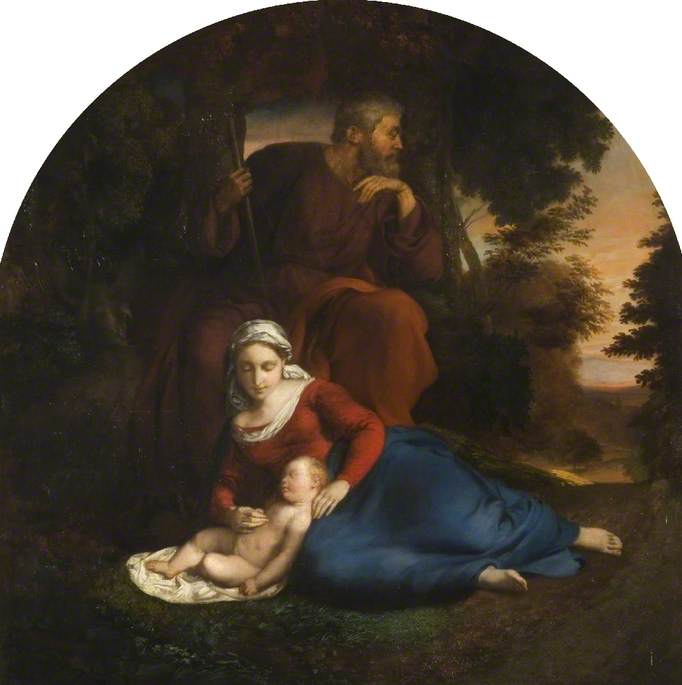 Holy Family, Rest on the Flight into Egypt