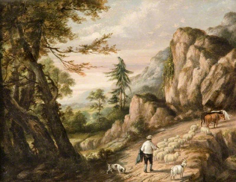 Landscape with Shepherd and Flock