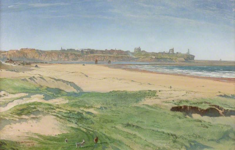 Shields Beach and Tynemouth Castle