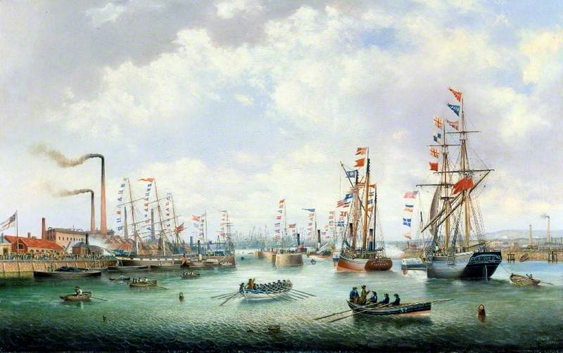 The Opening of Tyne Dock