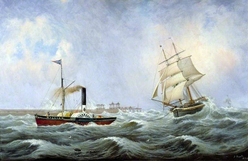 The Brig 'Brotherly Love' and Tug 'William'