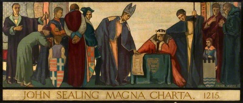 John Sealing the Magna Carta 1215