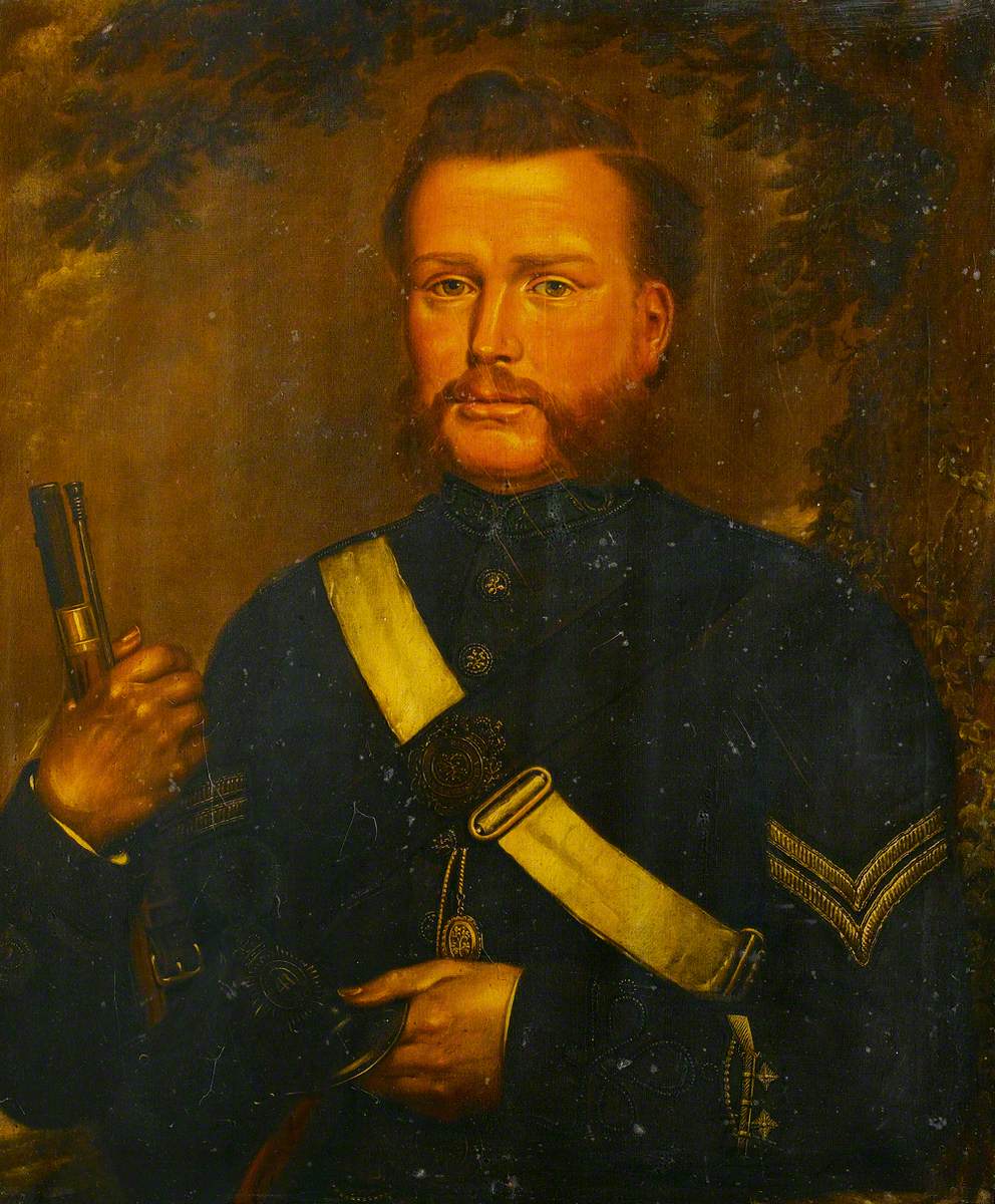 David Gee (1839–1911), as a Rifle Volunteer