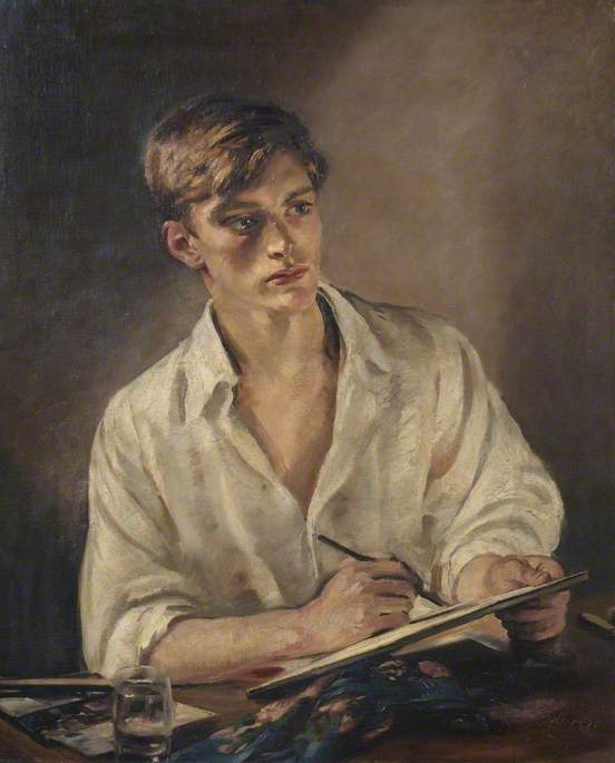 Young Man Sketching