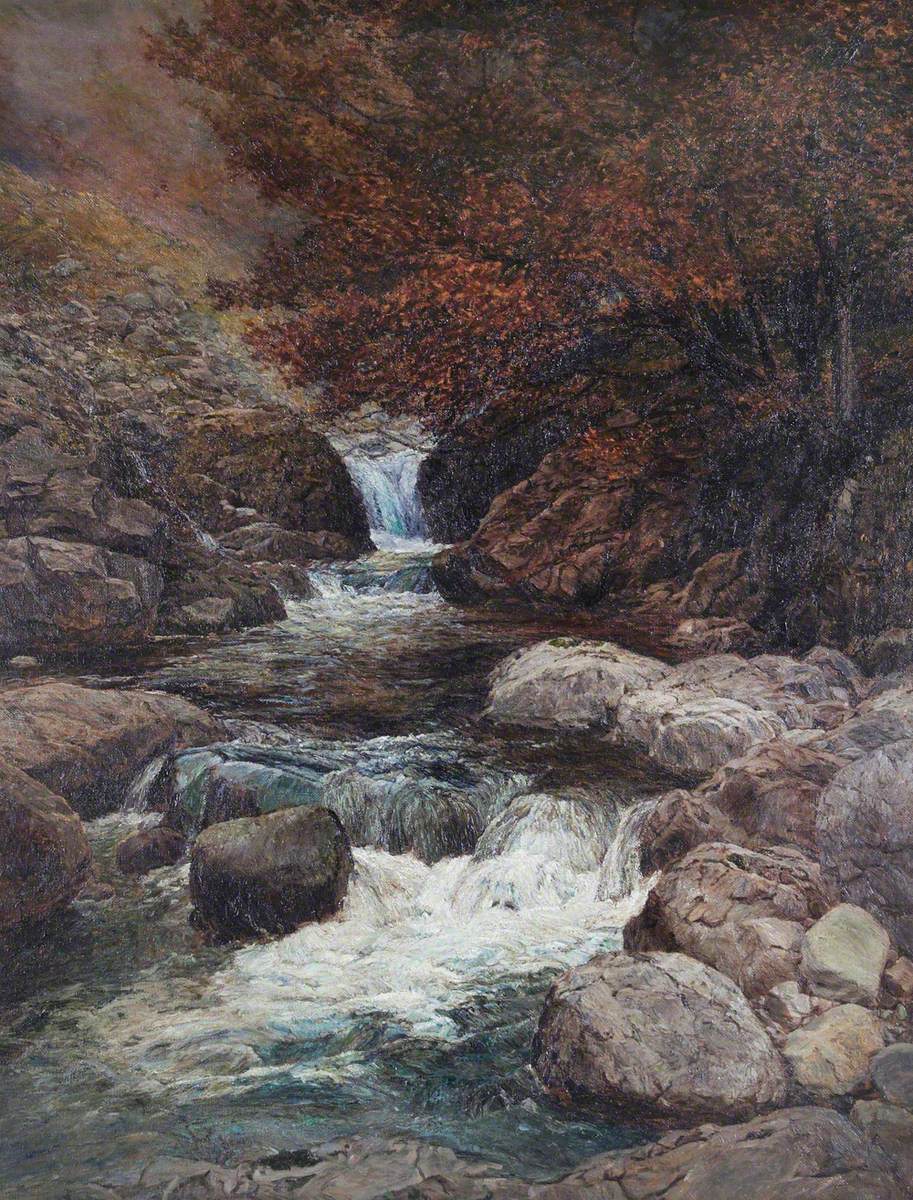 Cascade in Langstrath Valley, Borrowdale