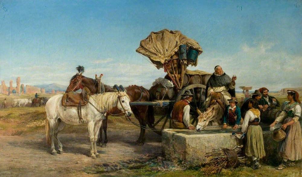 Wine Cart, the Roman Campagna