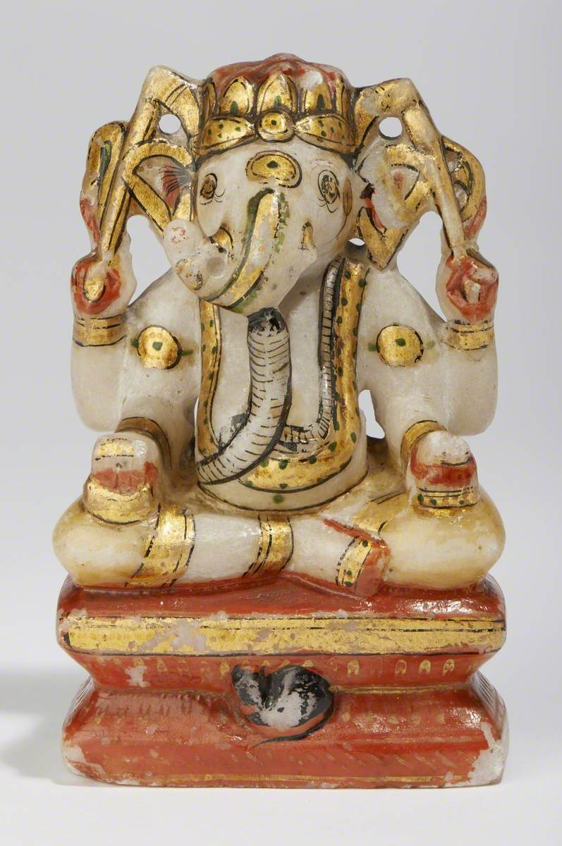 Lord Ganesha on Red Base