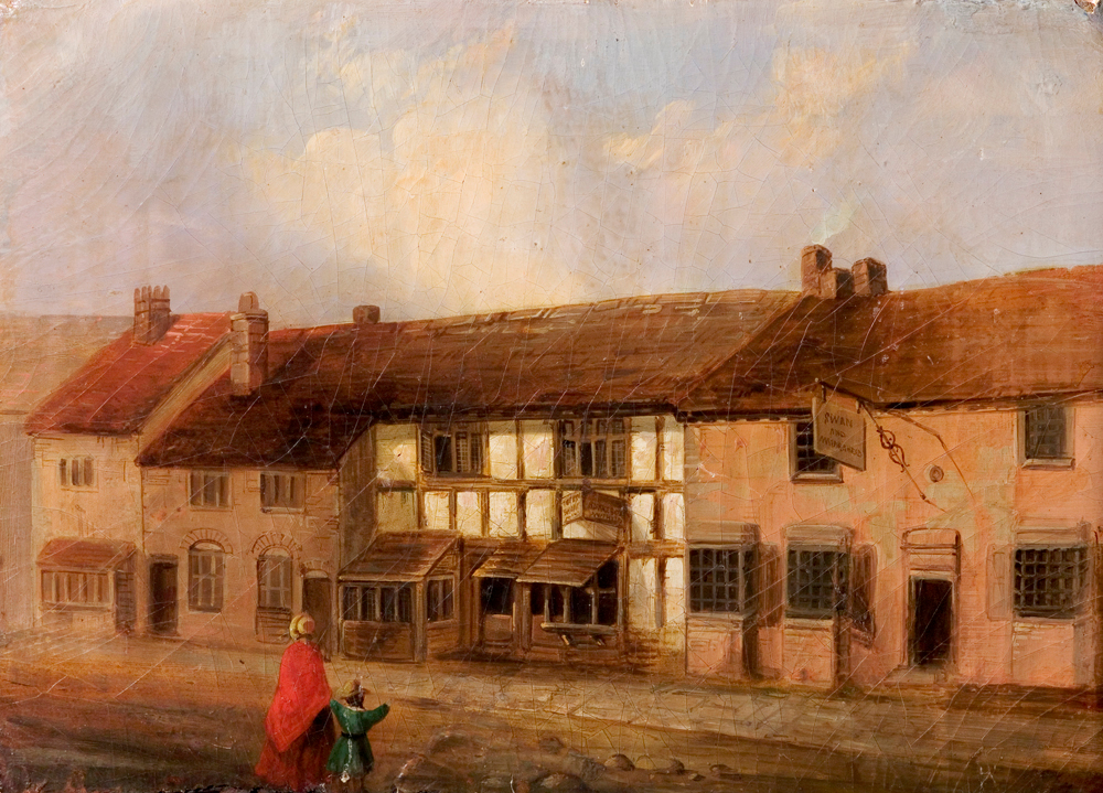 Shakespeare's Birthplace, and the 'Swan and Maidenhead Inn'