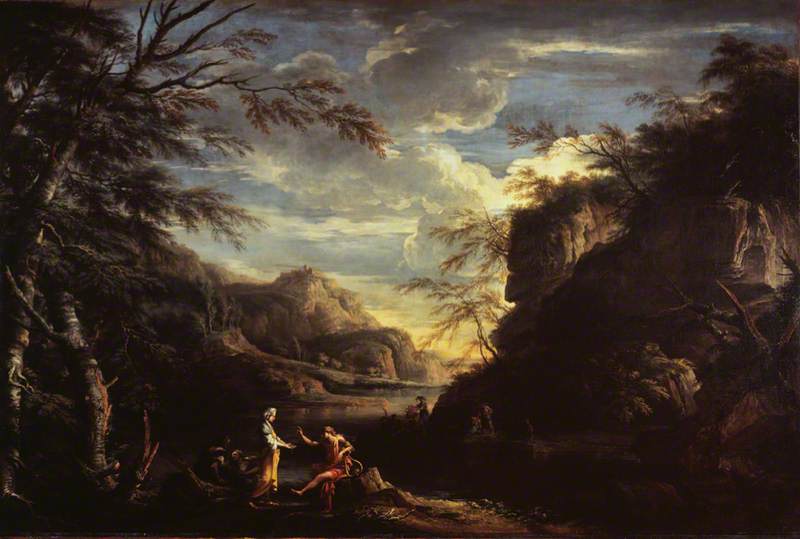 River Landscape with Apollo and the Cumaean Sibyl