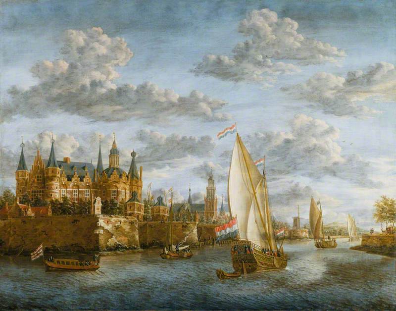 Castle on a River in Holland