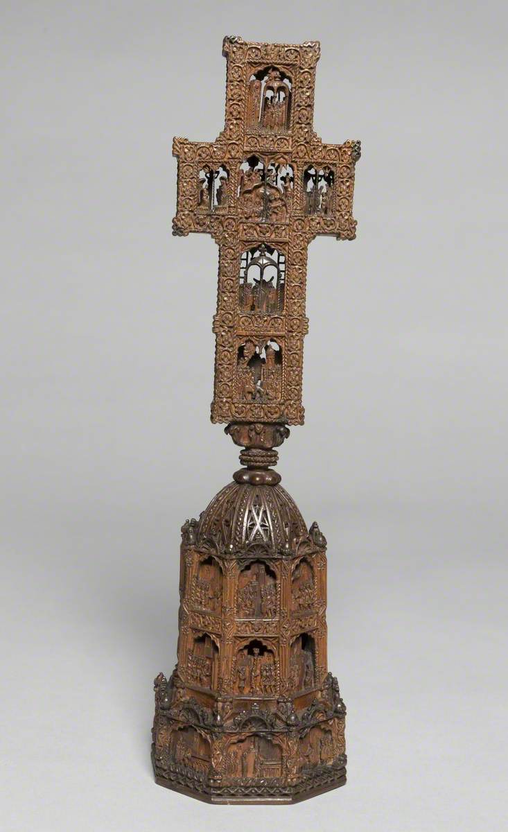 Cross Containing Minute Scenes of the Birth and Passion of Christ