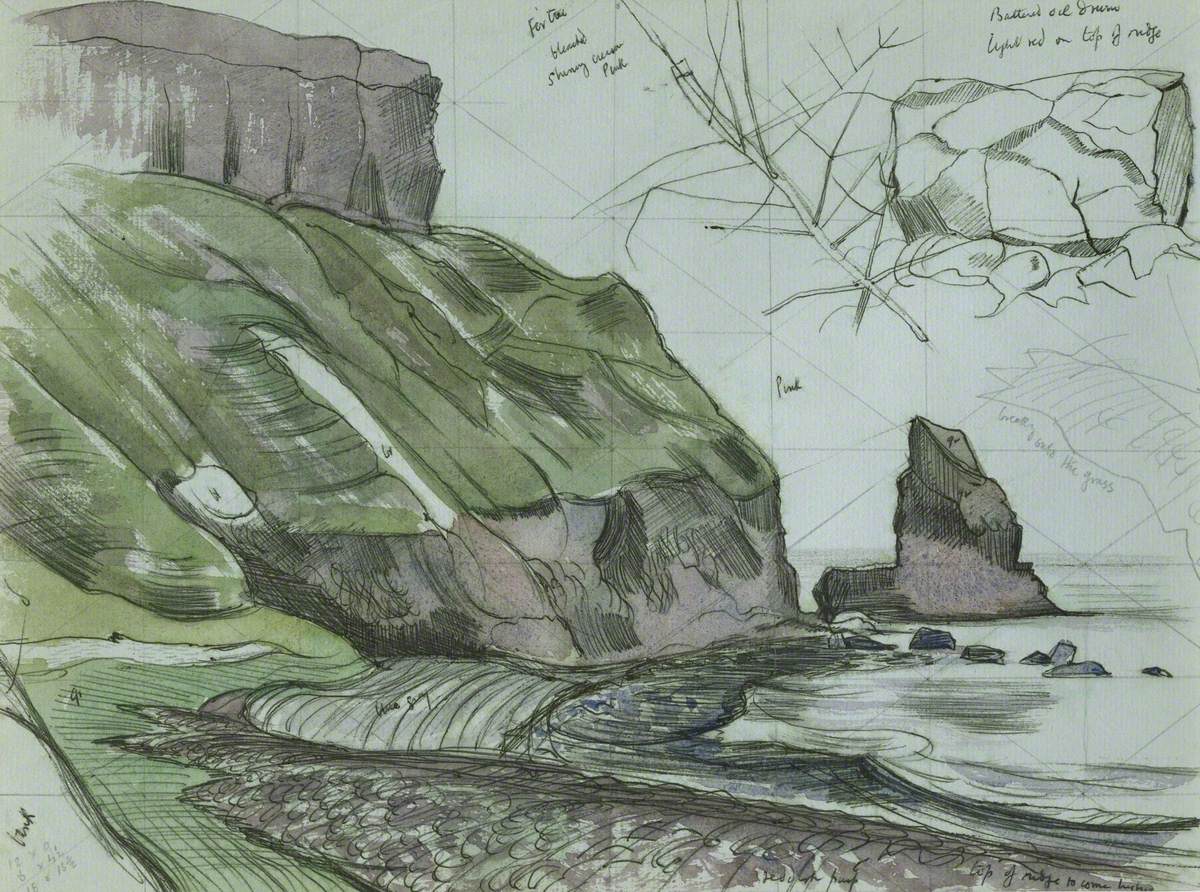 Cliff Study, Skye