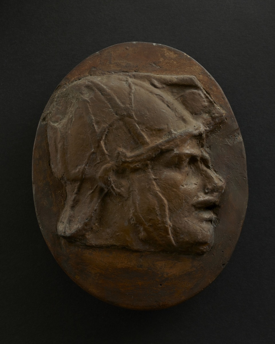 Head of Eastern Archer with Helmet